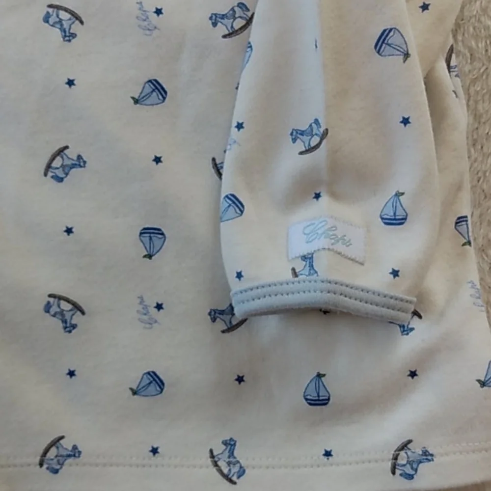 Chaps baby boy 9 months 2 piece outfit top & pants
